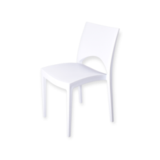 witte stapelstoel