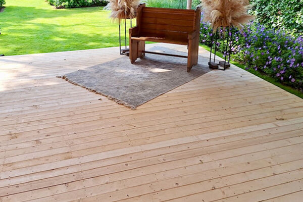 Houten vlondervloer