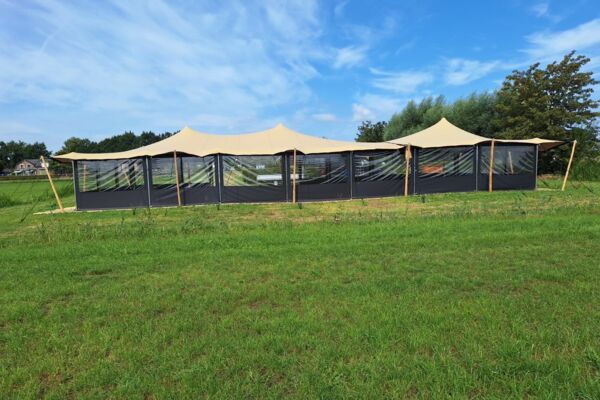 Stretchtent zijwand